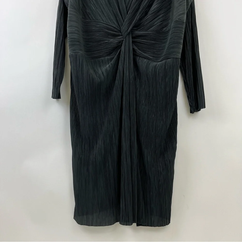 ELOQUII Twisted Knot Front Plisse Dress Size 22 - Picture 5 of 13